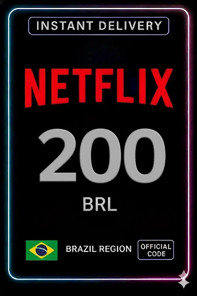 Tarjeta de regalo de Netflix 200 BRL BR Tarjeta de regalo de Netflix 200 BRL BR