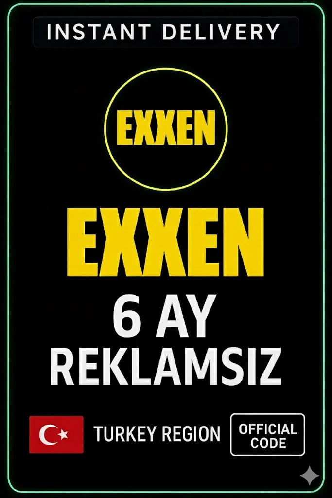 Exxen 6 Ay Üyelik (Reklamsız) Exxen 6 Ay Üyelik (Reklamsız)