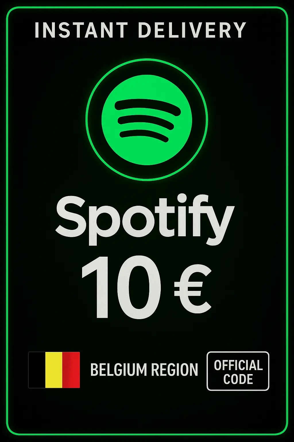 Spotify BE 10 € Spotify BE 10 €