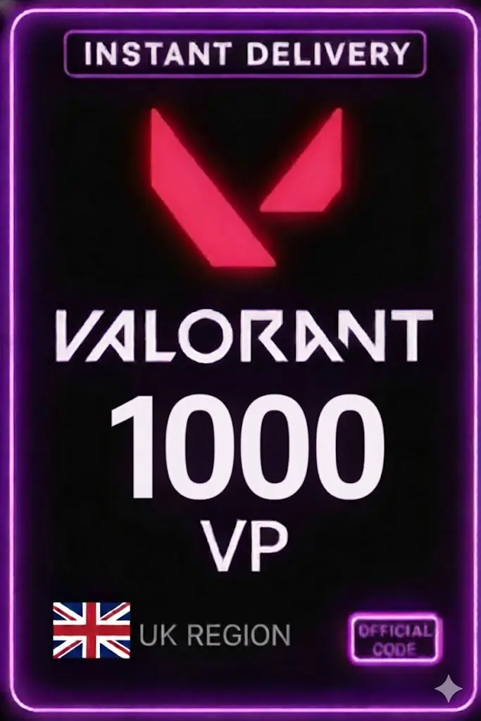 Valorant-Punkte - 1000 VP (UK-Server) Valorant-Punkte - 1000 VP (UK-Server)