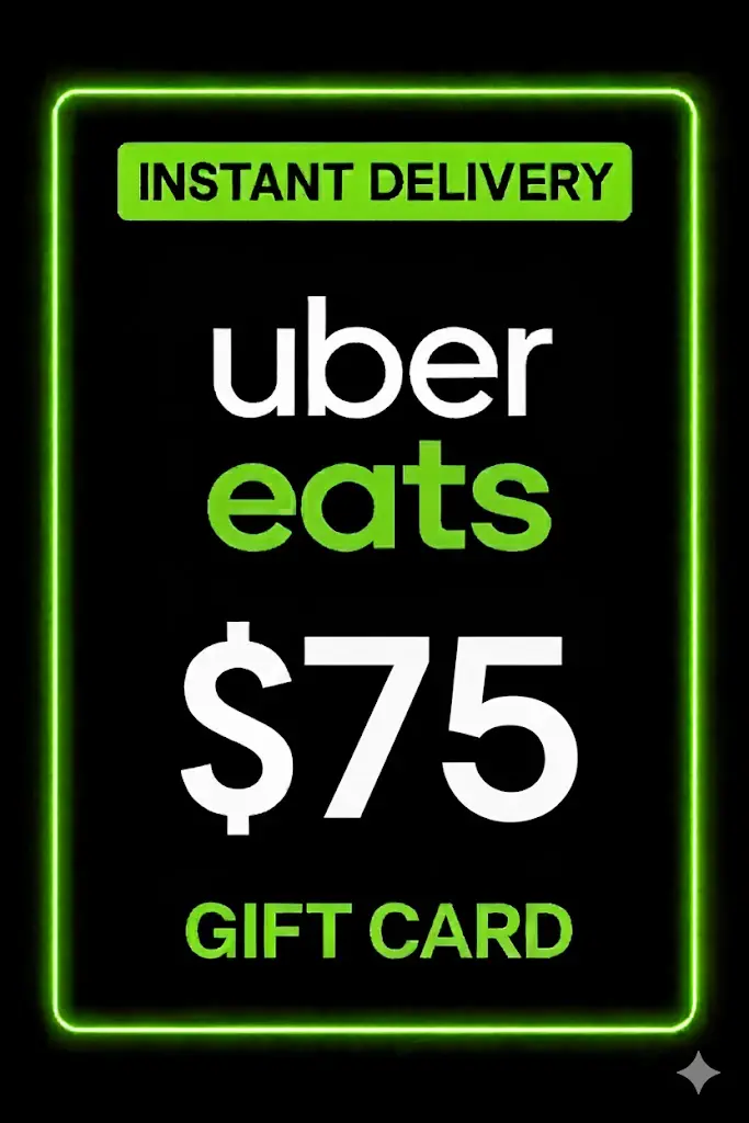 Uber Eats Cadeaubon - 75$ Uber Eats Cadeaubon - 75$