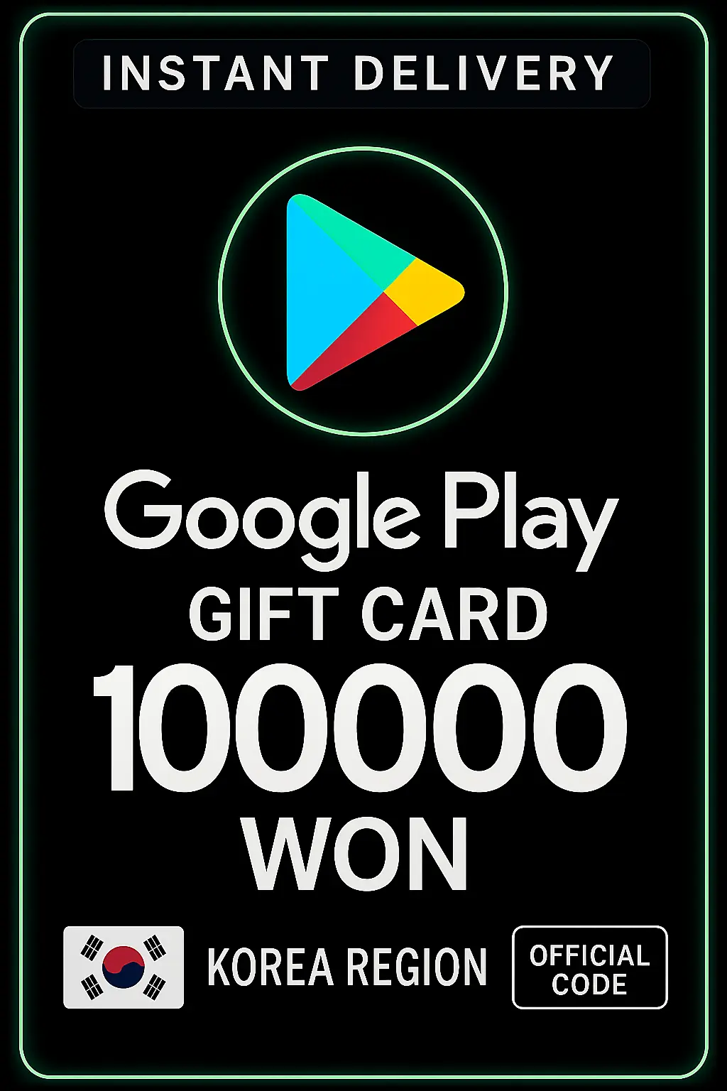 Kad Hadiah Google Play - Korea WON 100000 Kad Hadiah Google Play - Korea WON 100000
