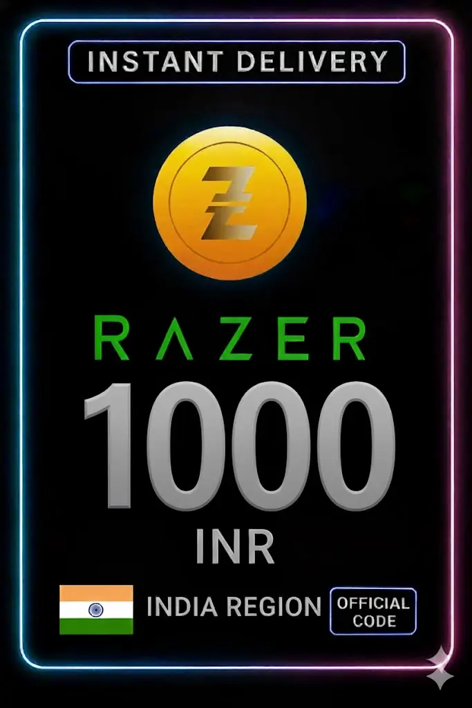 Razer Gold India INR 1000 Razer Gold India INR 1000