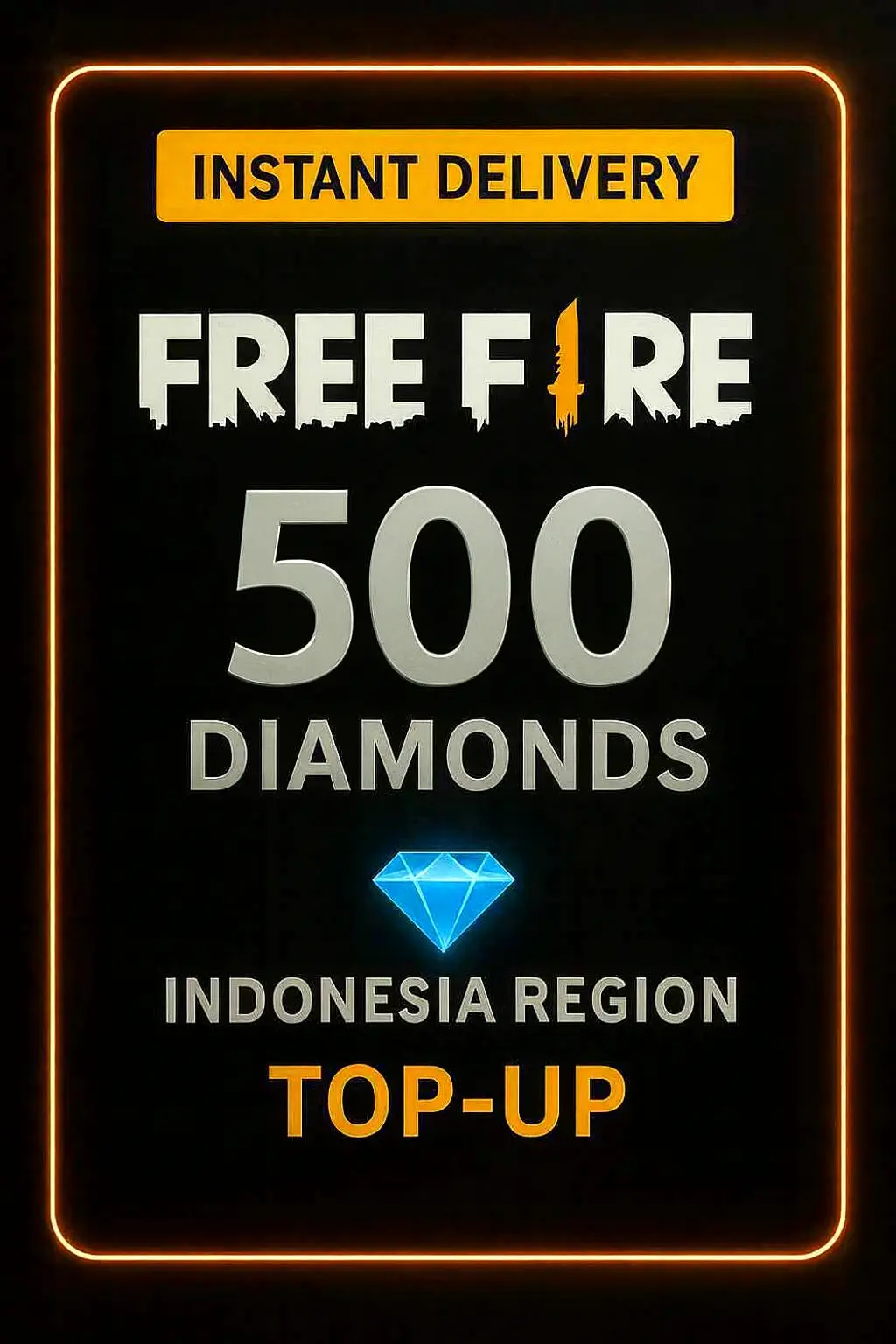 Free Fire 500 Diamonds Top-Up (Indonesia) Free Fire 500 Diamonds Top-Up (Indonesia)