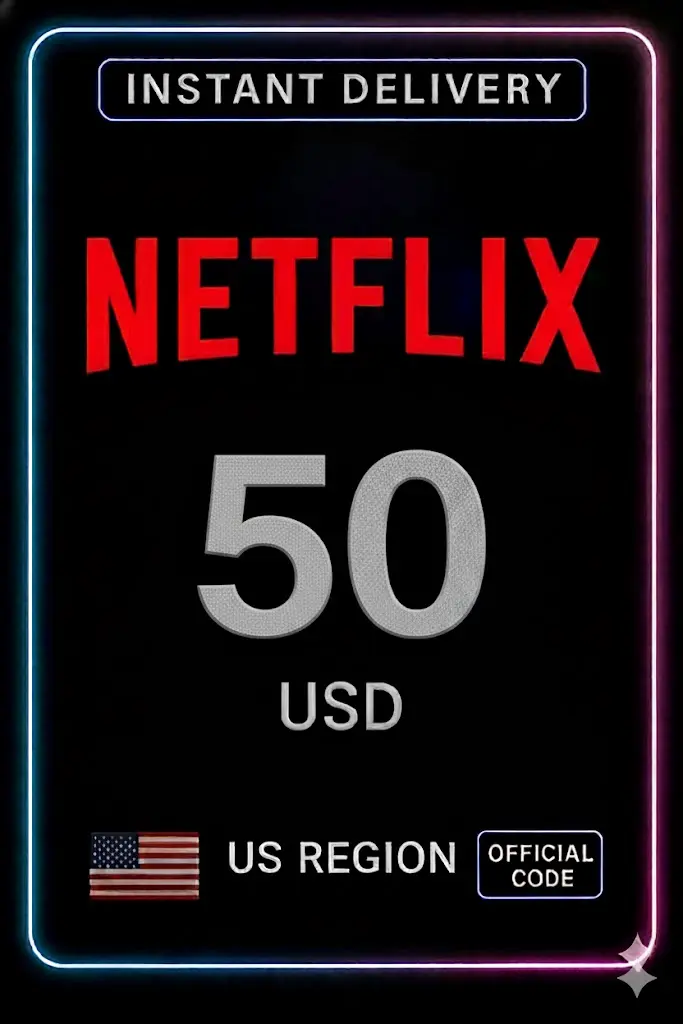Netflix presentkort - 50 $ (US) Netflix presentkort - 50 $ (US)