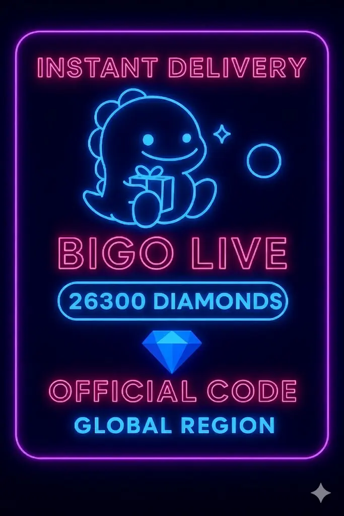 Bigo Live - 26300 다이아몬드 (글로벌) Bigo Live - 26300 다이아몬드 (글로벌)