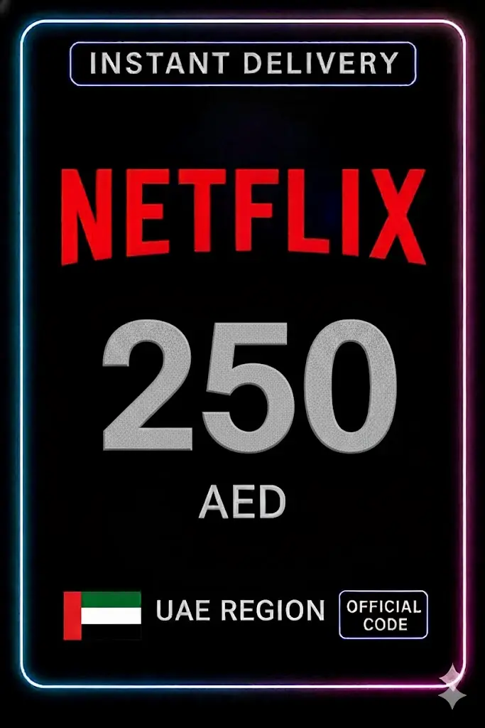Carta Regalo Netflix 250 AED Carta Regalo Netflix 250 AED