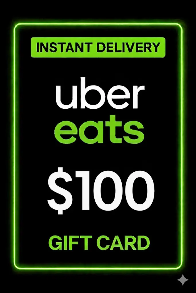 Uber Eats Cadeaubon - 100$ Uber Eats Cadeaubon - 100$