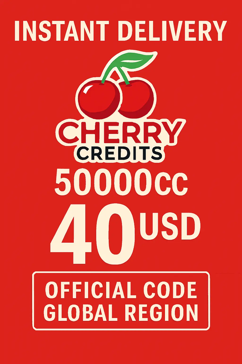 Cherry Credits 50.000 CC - $40 Cherry Credits 50.000 CC - $40