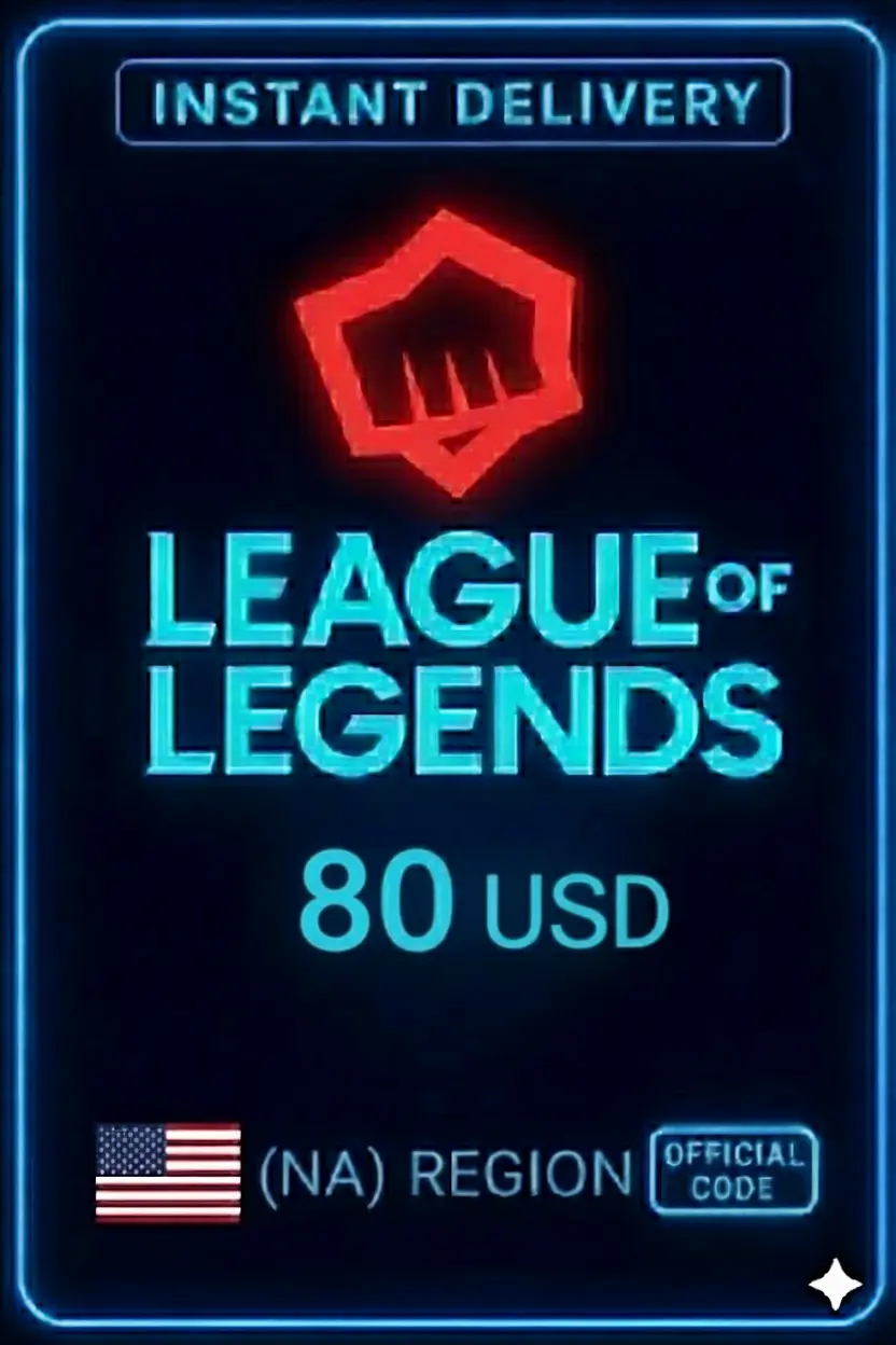 League Of Legends NA 80 долларов США Riot Gift Card League Of Legends NA 80 долларов США Riot Gift Card