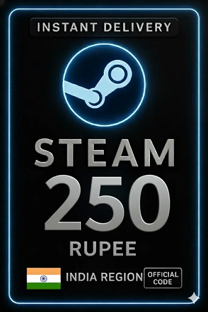 Код за Steam Wallet 250 рупии Индия Код за Steam Wallet 250 рупии Индия
