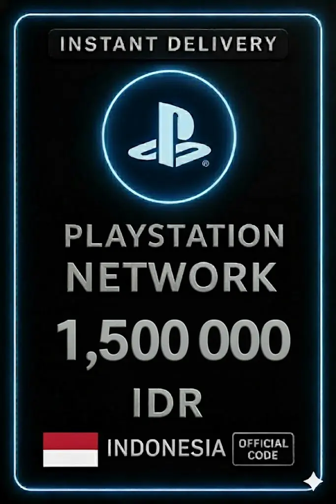 PlayStation PSN karte 1 500 000 Rp (ID) PlayStation PSN karte 1 500 000 Rp (ID)