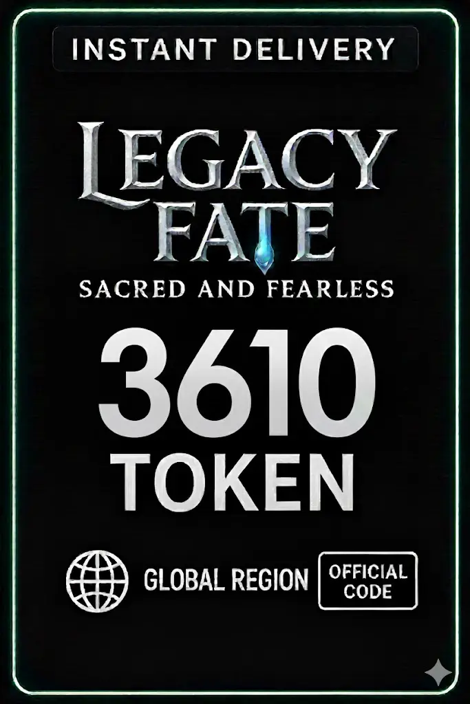 Legacy Fate: Sacred and Fearless 3610 Token Legacy Fate: Sacred and Fearless 3610 Token