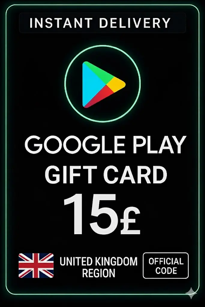 Google Play Gift Card - United Kingdom UK 15 £ Google Play Gift Card - United Kingdom UK 15 £