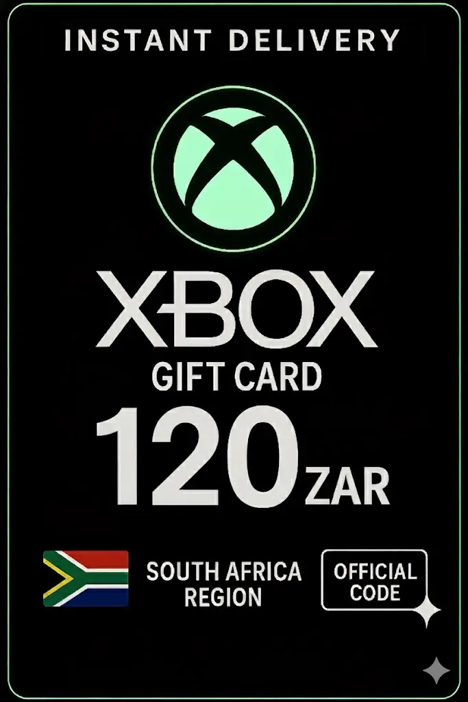 Xbox Live Gift Card 120 ZAR Wallet Xbox Live Gift Card 120 ZAR Wallet