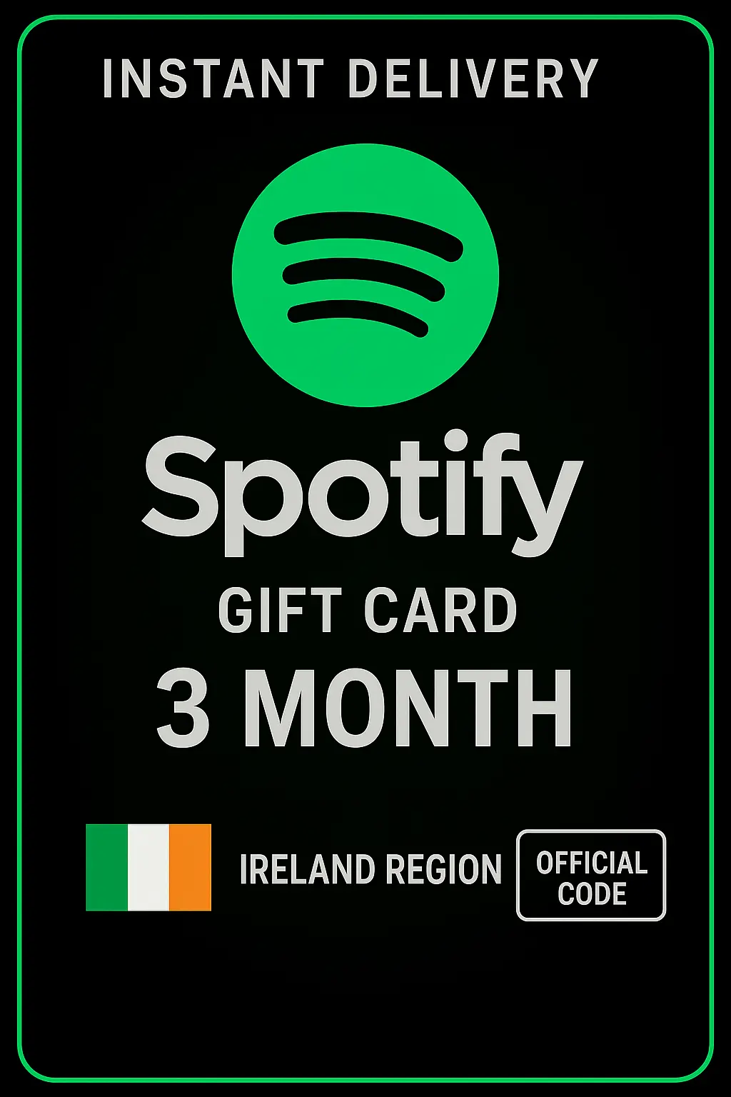 Carta Regalo Spotify Irlanda - 3 Mesi IE Carta Regalo Spotify Irlanda - 3 Mesi IE