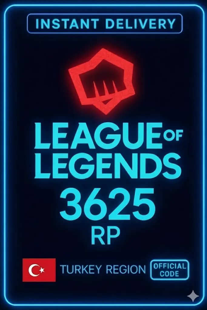 Riot Cash 850 TRY - 3625 RP (Turkey Server) Riot Cash 850 TRY - 3625 RP (Turkey Server)