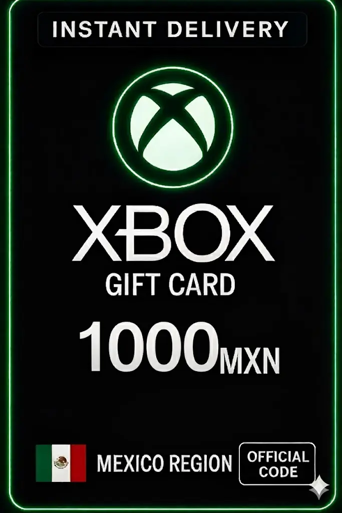 Tarjeta de regalo Xbox Live 1000 MXN Billetera Tarjeta de regalo Xbox Live 1000 MXN Billetera