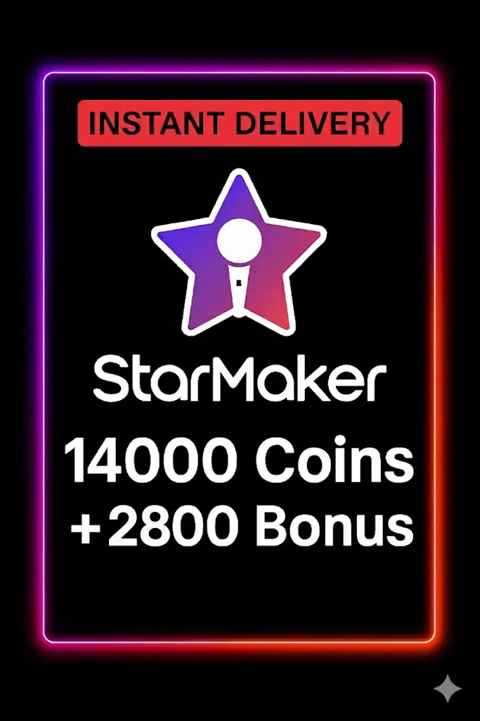 StarMaker 14000 Koin + 2800 Bonus Isi Ulang StarMaker 14000 Koin + 2800 Bonus Isi Ulang
