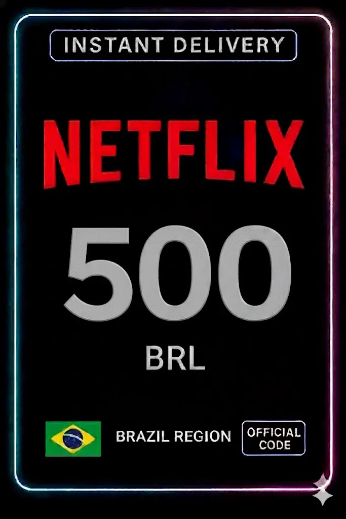 Tarjeta de regalo de Netflix 500 BRL BR Tarjeta de regalo de Netflix 500 BRL BR