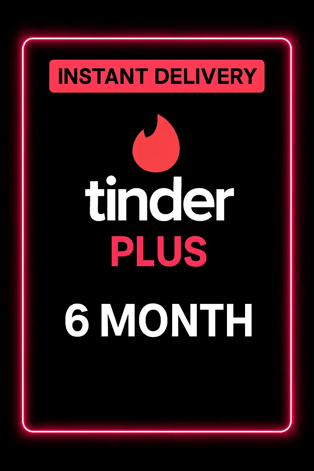 Tinder Plus Code - 6 Month Tinder Plus Code - 6 Month