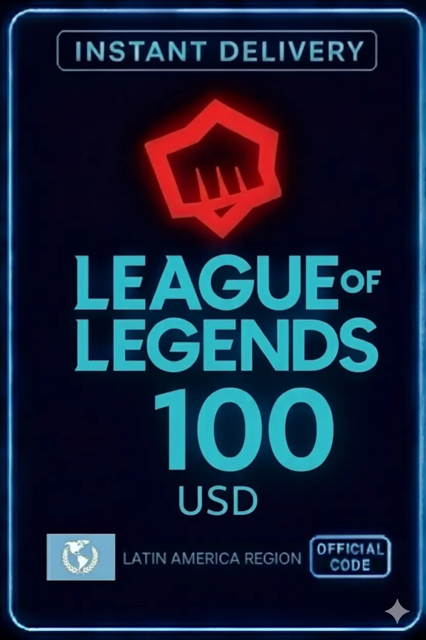 League Of Legends - Carte cadeau Riot de 100 USD League Of Legends - Carte cadeau Riot de 100 USD