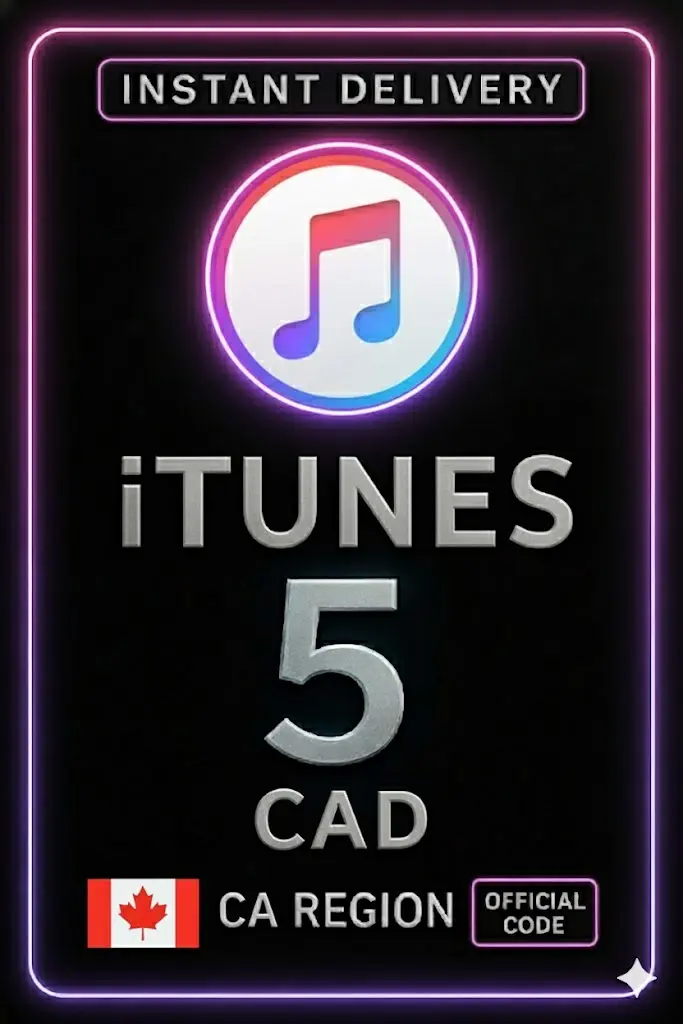 Carte Cadeau iTunes 5 CAD CA Carte Cadeau iTunes 5 CAD CA