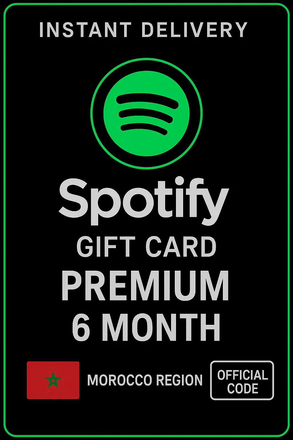 Spotify Gift Card Morocco - 6 Month Premium Spotify Gift Card Morocco - 6 Month Premium