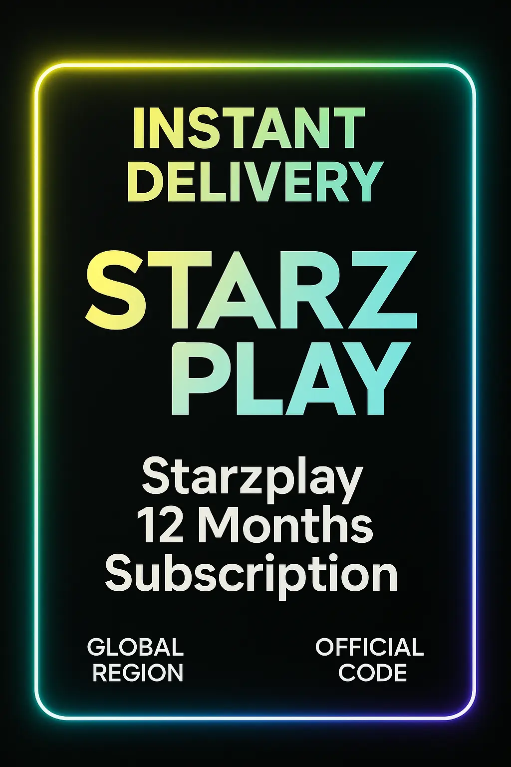 Starzplay 12 Months Subscription (Global) Starzplay 12 Months Subscription (Global)