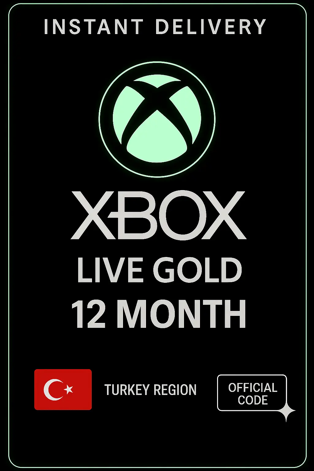 Abbonamento XBox Live Gold per 12 mesi (VPN Turchia) Abbonamento XBox Live Gold per 12 mesi (VPN Turchia)