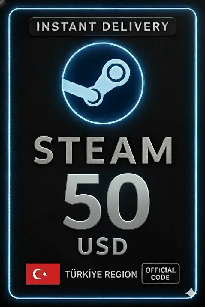 Steam Cüzdan Kodu - 50$ (Türkiye) Steam Cüzdan Kodu - 50$ (Türkiye)