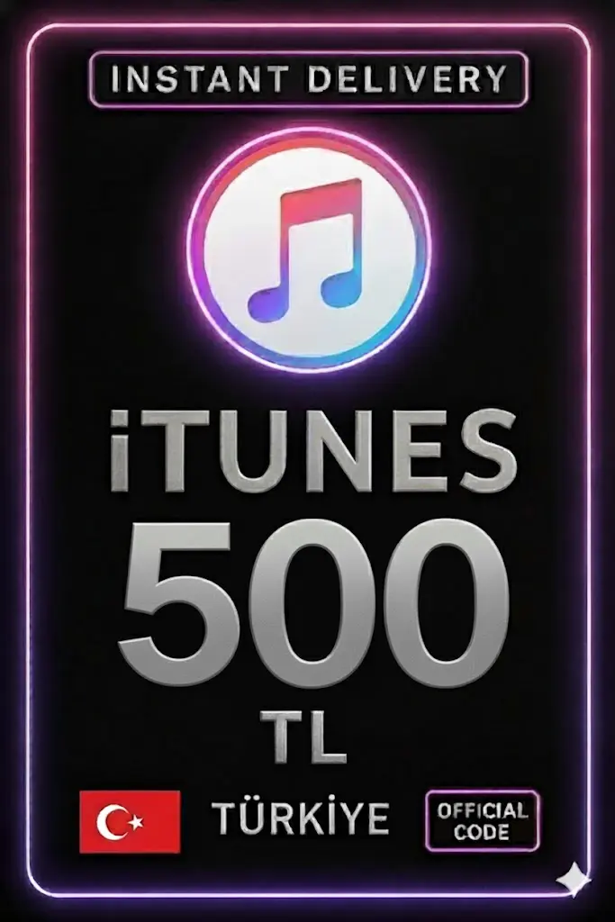 iTunes Hediye Kartı 500 TL Bakiye iTunes Hediye Kartı 500 TL Bakiye