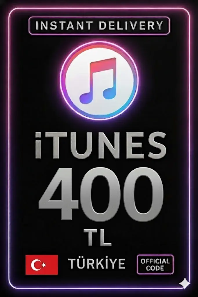 iTunes Hediye Kartı 400 TL Bakiye iTunes Hediye Kartı 400 TL Bakiye