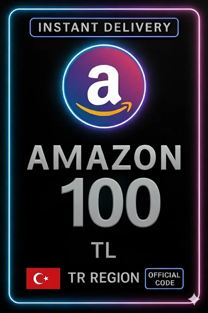 بطاقة هدايا أمازون 100 ليرة تركية بطاقة هدايا أمازون 100 ليرة تركية