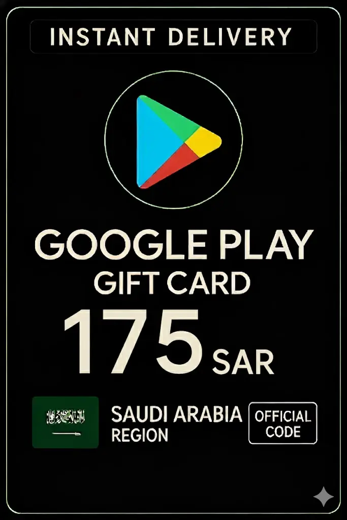 Google Play Gift Card - Saudi Arabia SAR 175 Google Play Gift Card - Saudi Arabia SAR 175