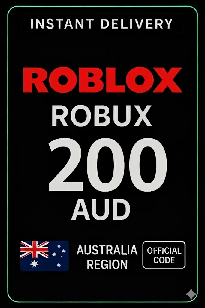 Tarjeta de juego Roblox de 200 AUD (AU) Tarjeta de juego Roblox de 200 AUD (AU)