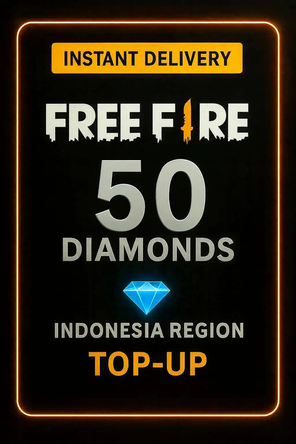 Free Fire 50 Diamonds Top-Up (Indonesia) Free Fire 50 Diamonds Top-Up (Indonesia)