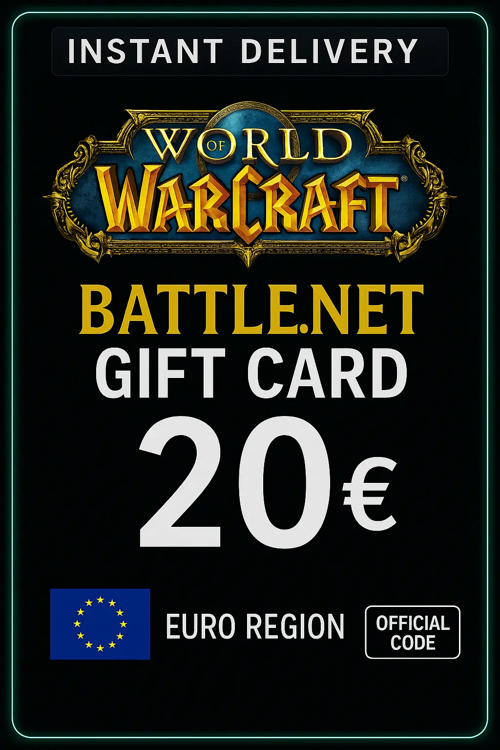 World Of Warcraft 20 € karta podarunkowa BattleNet (EU) World Of Warcraft 20 € karta podarunkowa BattleNet (EU)