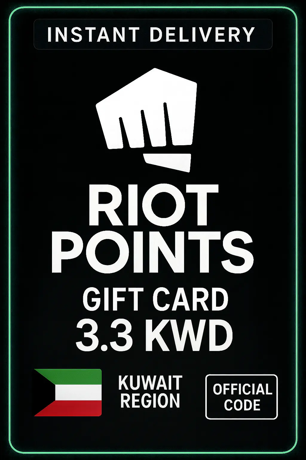 Riot Access Kuveyt - 3,3 KWD Riot Access Kuveyt - 3,3 KWD