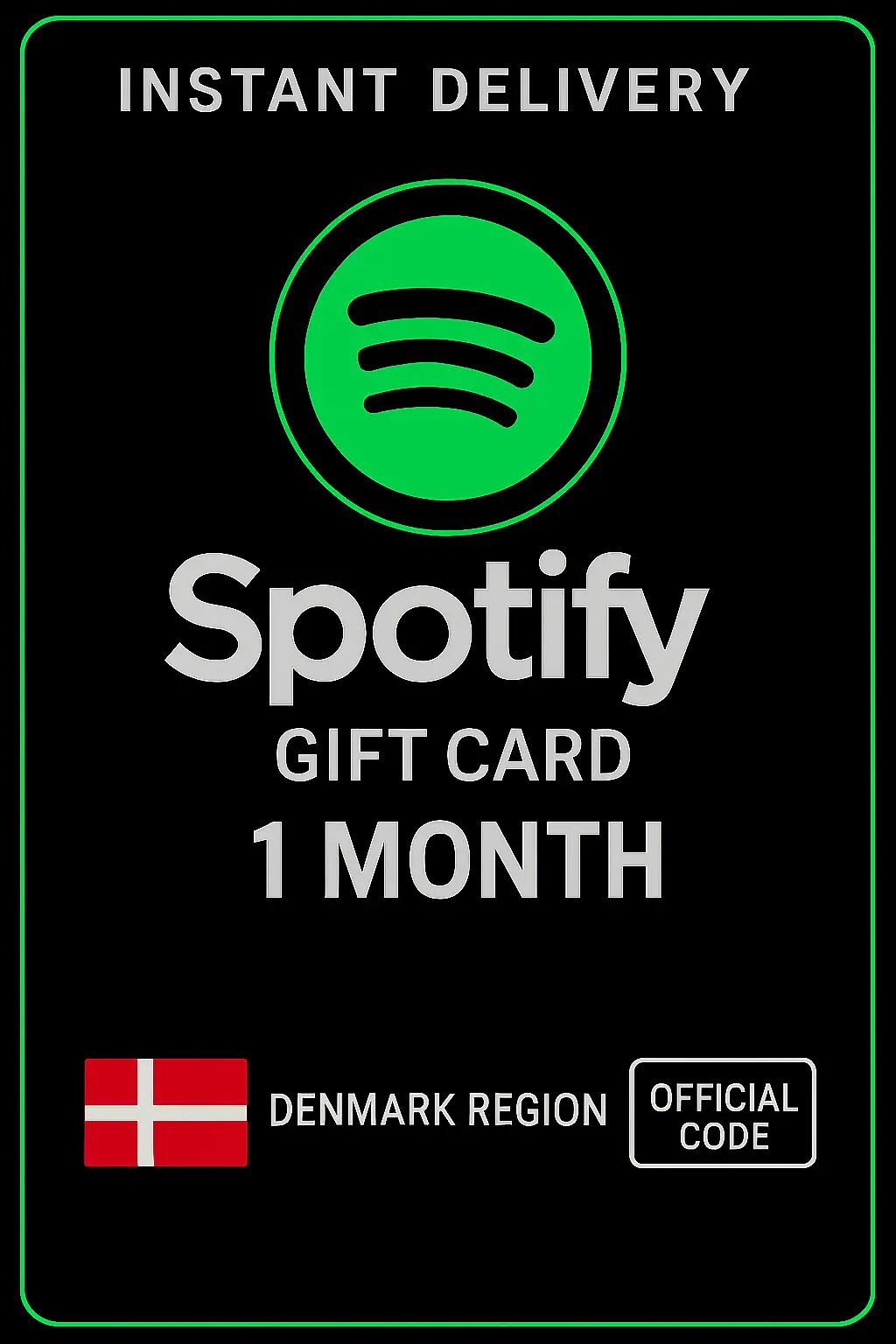 Spotify gavekort Danmark - 1 måned DK Spotify gavekort Danmark - 1 måned DK