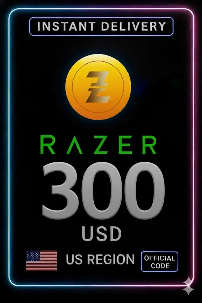 Razer Gold 300$ AS Razer Gold 300$ AS