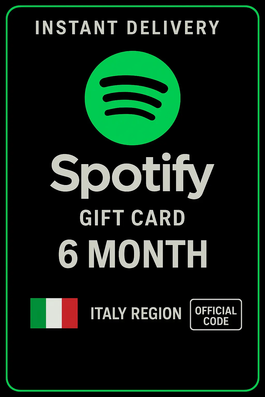 Spotify Gift Card Italia - 6 Mesi IT Spotify Gift Card Italia - 6 Mesi IT