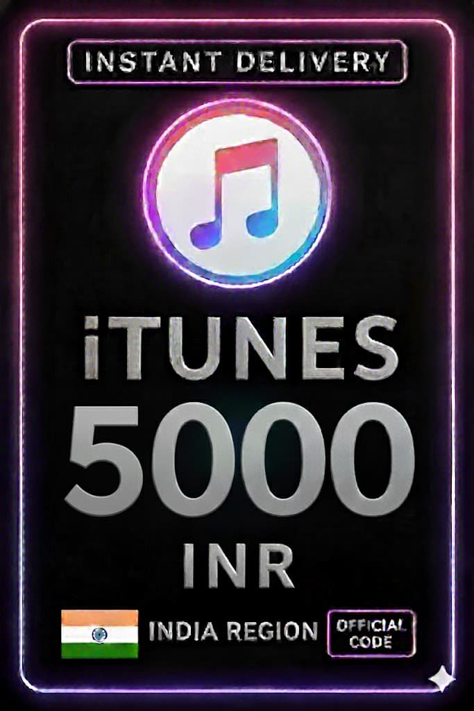 iTunes礼品卡印度 - 5000印度卢比