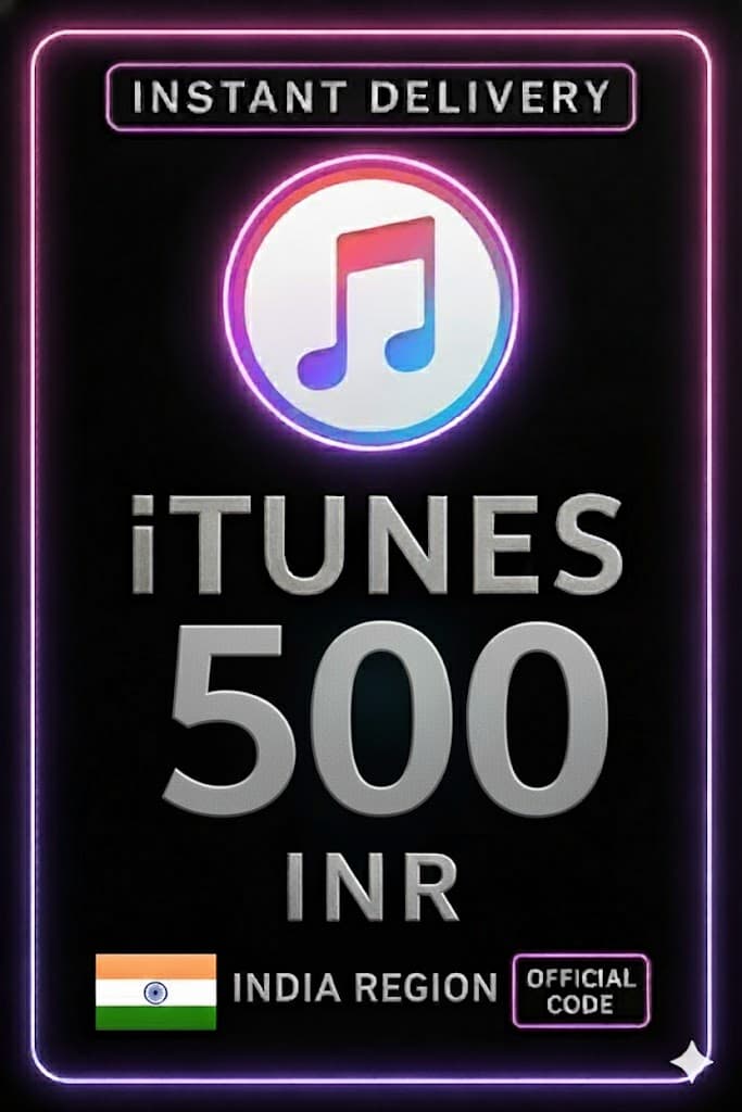 iTunes 礼品卡印度 - 500 印度卢比